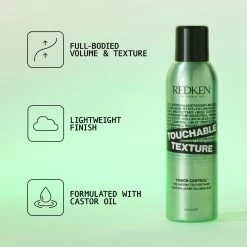 Redken Touchable Texture Spray 200ml 9 Redken Touchable Texture Spray 200ml -Stylingproducten Winkel 3474637124281 4
