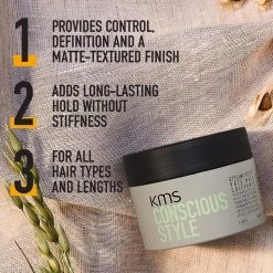 KMS Conscious Style Styling Putty 75ml 9 KMS Conscious Style Styling Putty 75ml -Stylingproducten Winkel 4044897750224 2