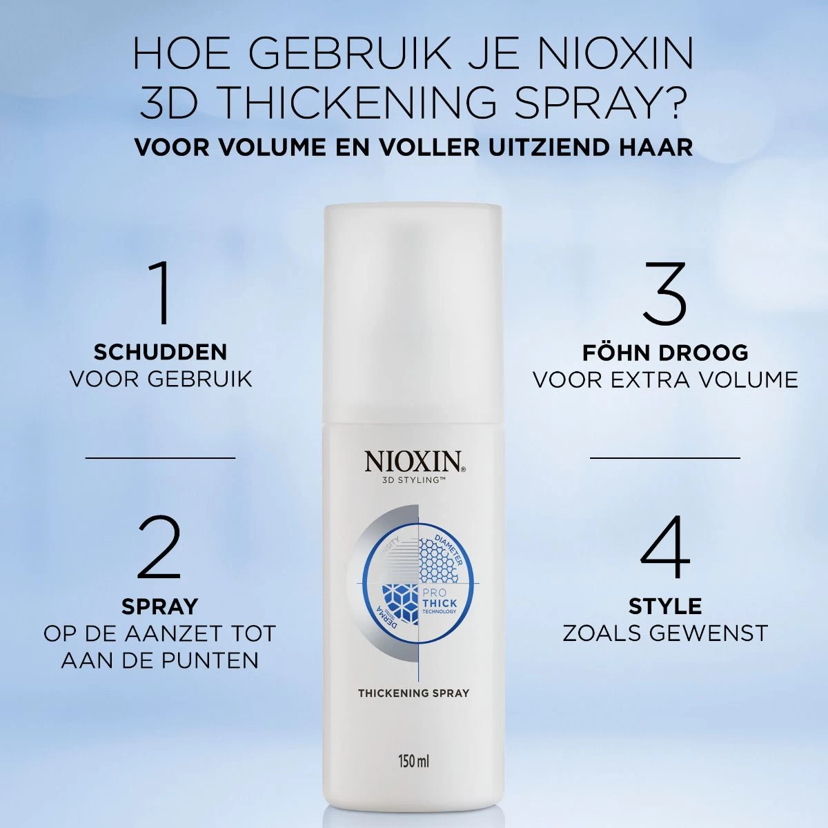 Nioxin Thickening Spray150ml 5 Nioxin Thickening Spray150ml - Afbeelding 3