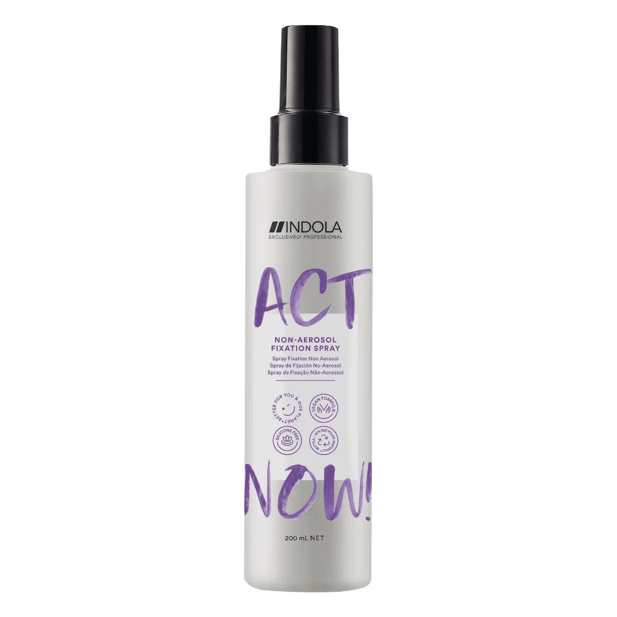 Indola ACT NOW! Fixation Spray 200ml 3 Indola ACT NOW! Fixation Spray 200ml