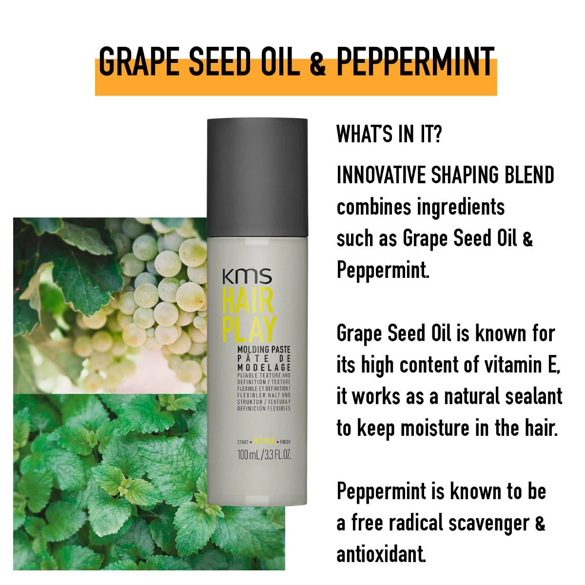 KMS Hairplay Molding Paste 100ml - Afbeelding 3